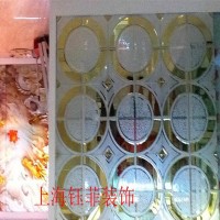 新款艺术玻璃、 夹胶艺术玻璃、上海免费送货、彩雕钢化玻璃
