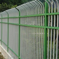 【安平朗鑫】自产自销锌钢护栏 双弧形 防爬防盗 美观实用