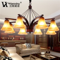 汉斯威诺美式吊灯复古欧式客厅餐厅卧室灯地中海法式简约创意吊灯