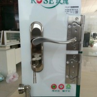 ROSE001-3促销装门锁+子母合页+门吸3件套 门锁
